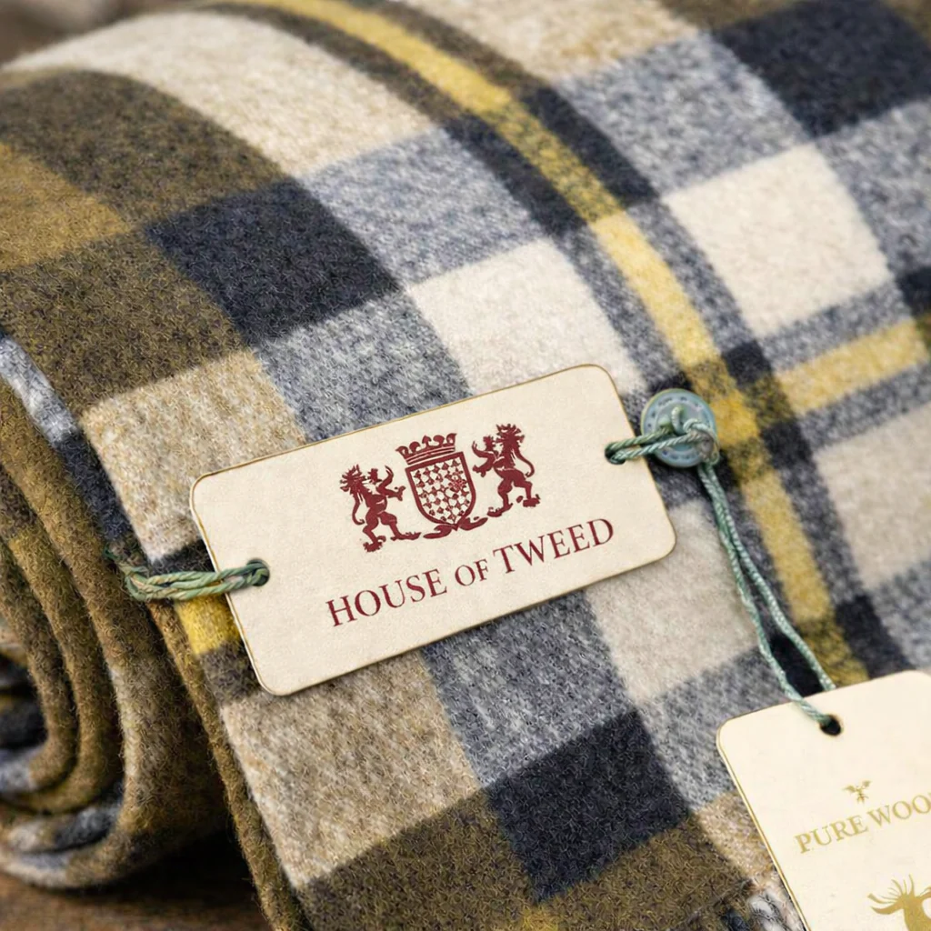 House Of Tweed Womens Soft Check Tartan Scarf - Image 26