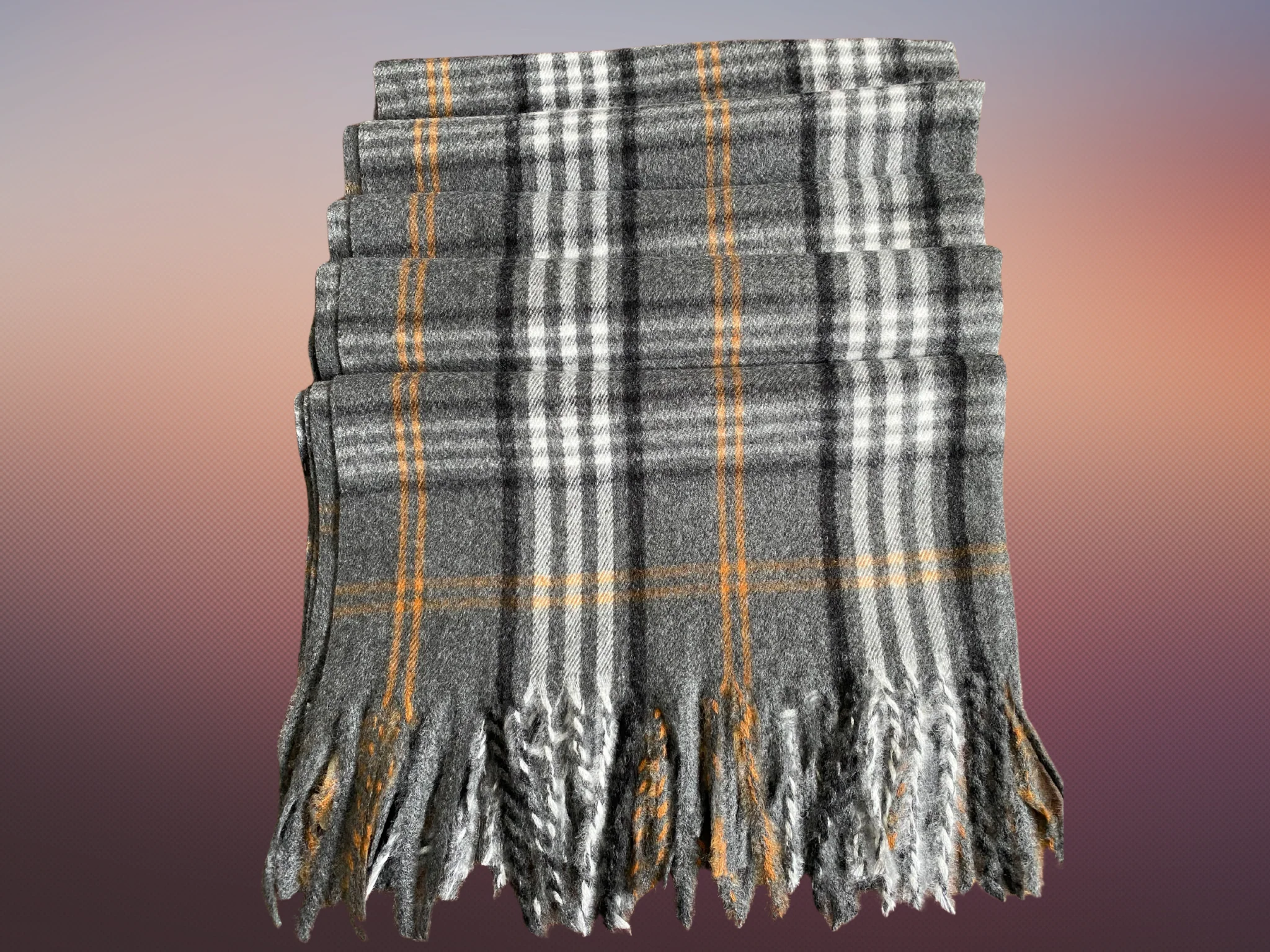 House Of Tweed Womens Soft Check Tartan Scarf - Image 7