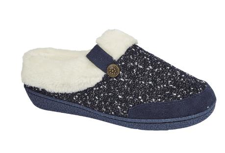 Jo & Joe Women's Winter Warm Fur Luxury Slip-On Mule Booties - Image 3
