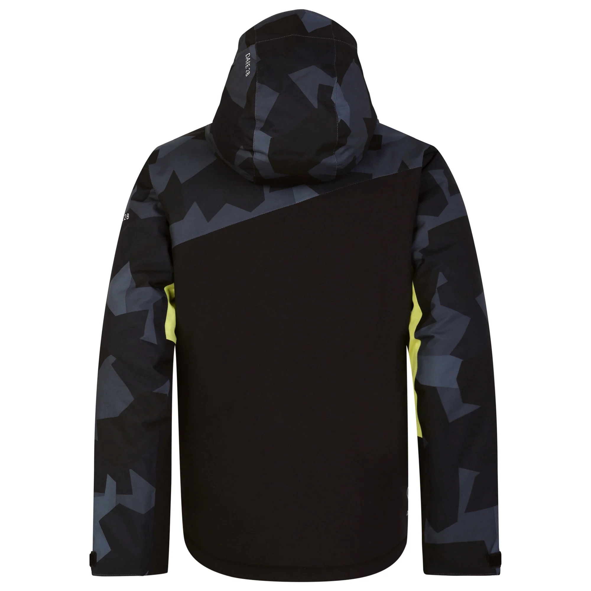 Dare2B Kids' Humour II Ski Jacket | Yellow Black Camo - Image 6