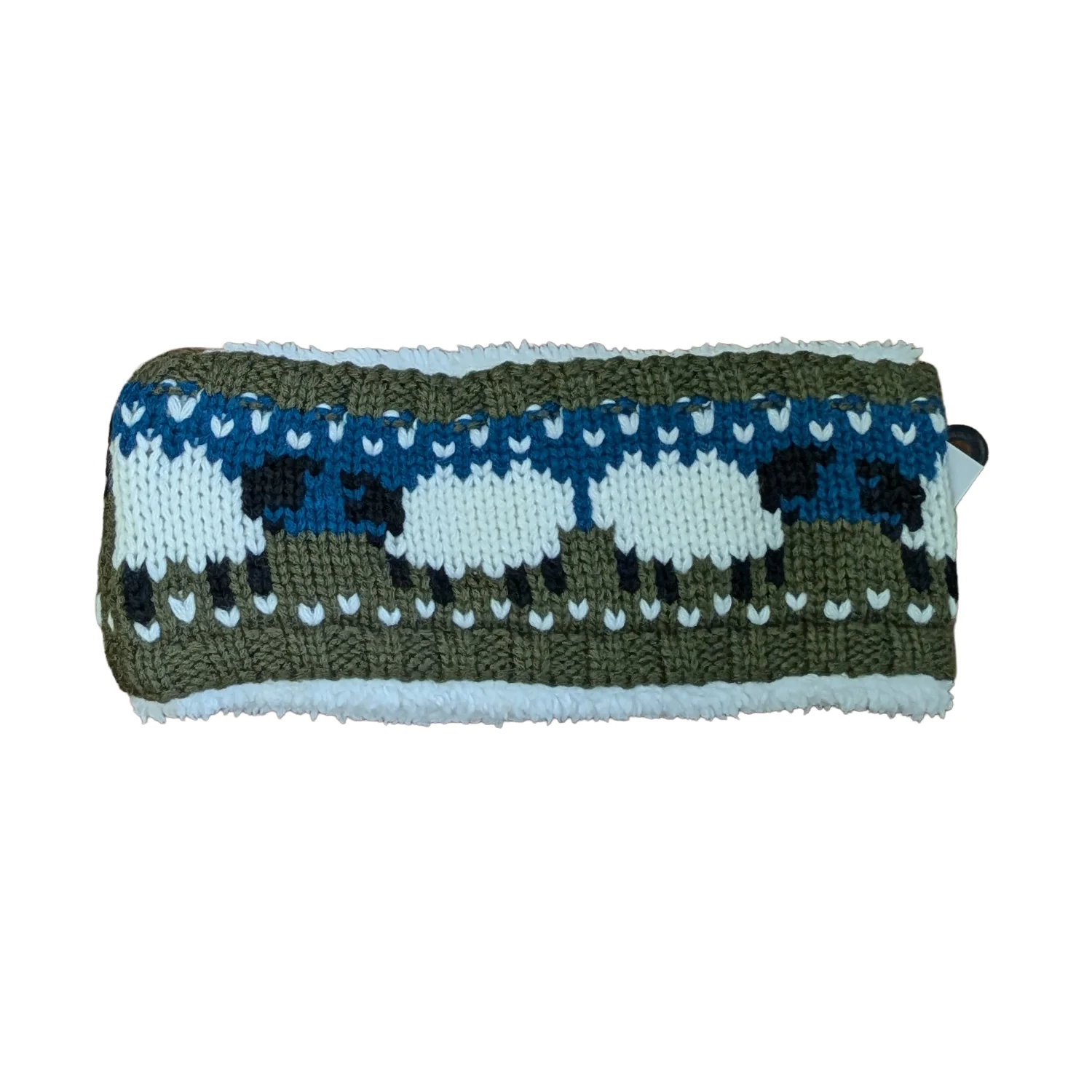 Ladies Sheep Knit Headband with Cosy Teddy Fleece Lining - Image 4