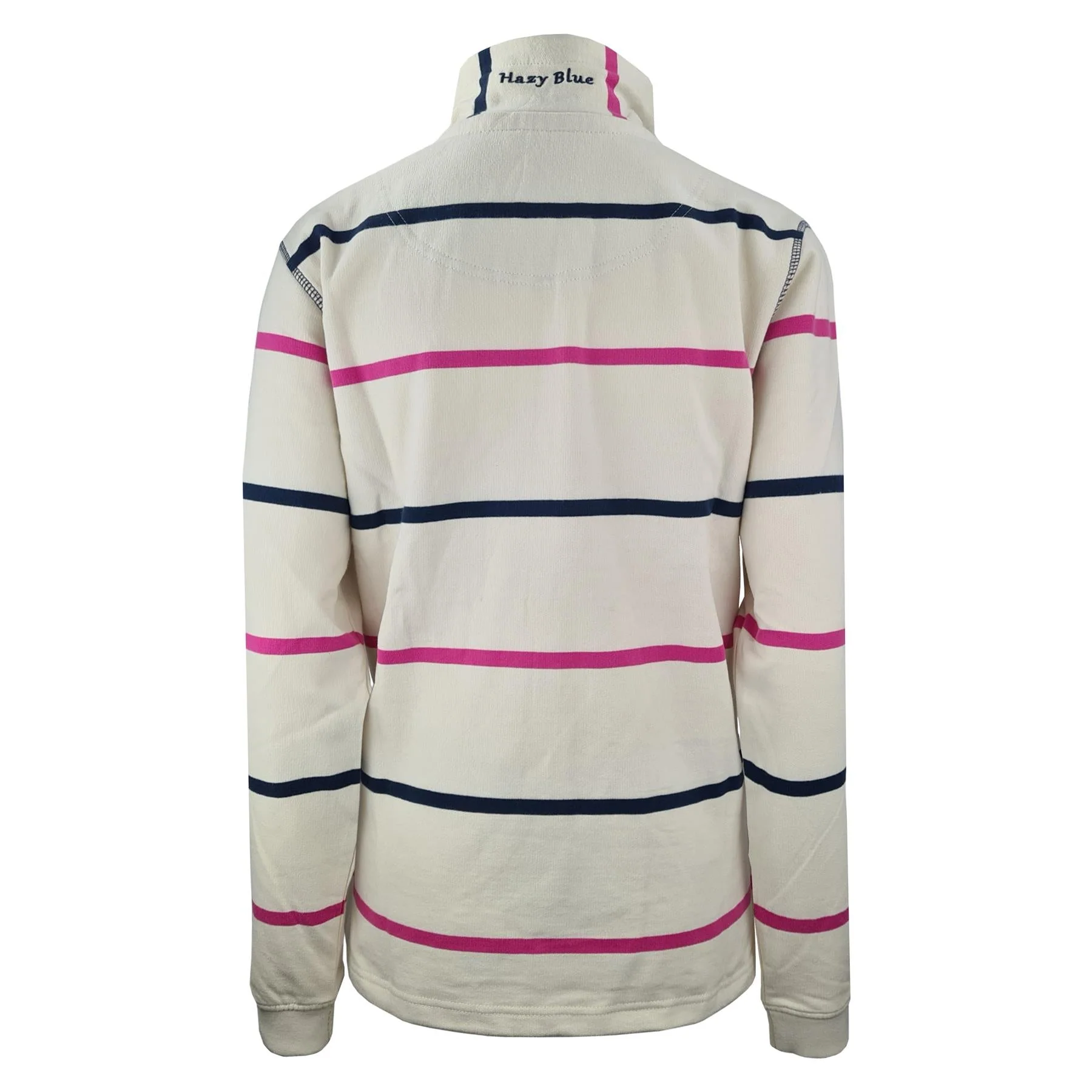 Hazy Blue Womens Half Zip Pullover Sweatshirts - Lizzy - Image 11