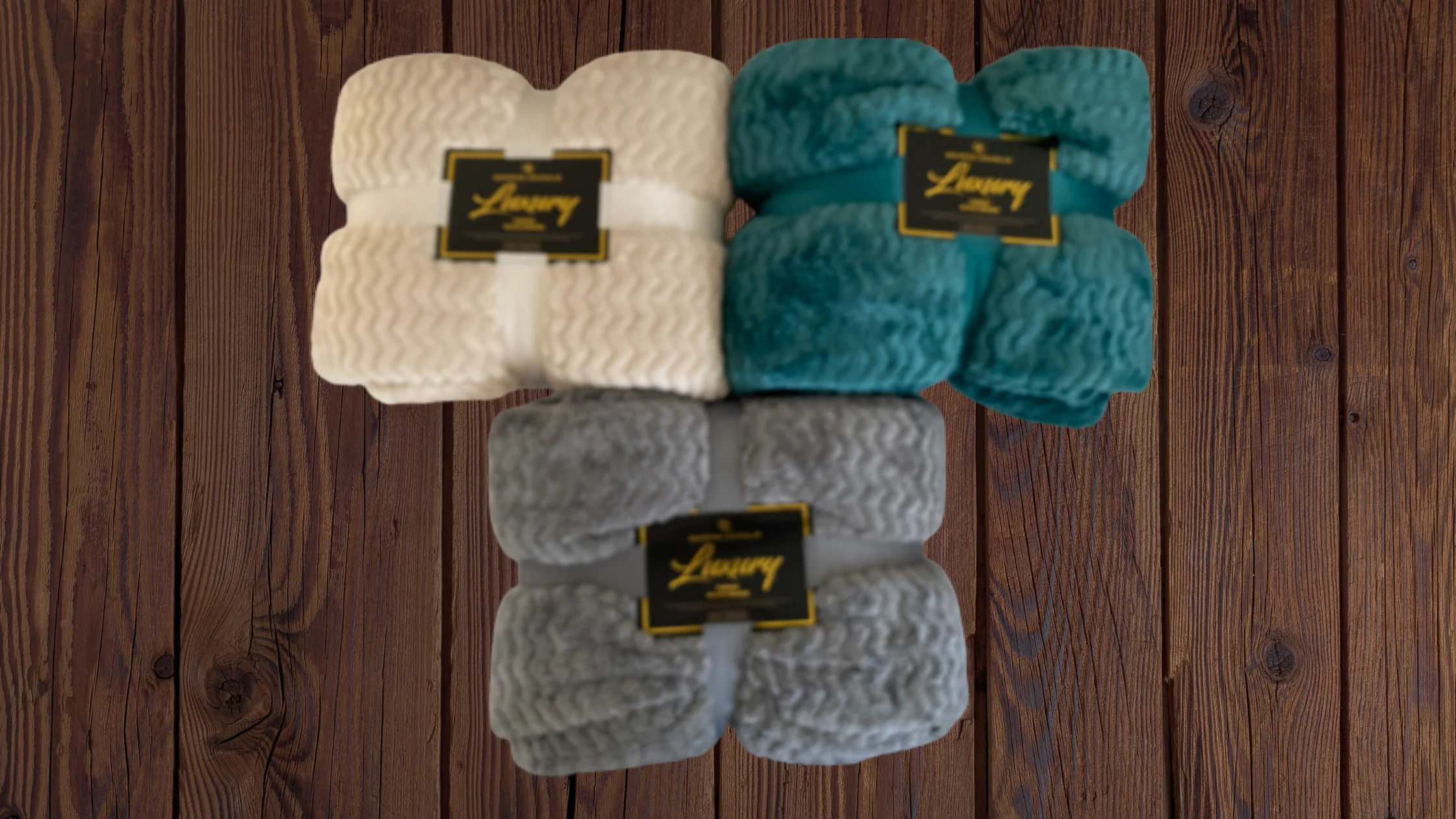 Luxury Wave Throw Warm Faux Fur Fleece Blanket - Image 10