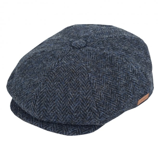 Majorwear Herringbone Newsboy Cap | Tweed Navy - Image 2