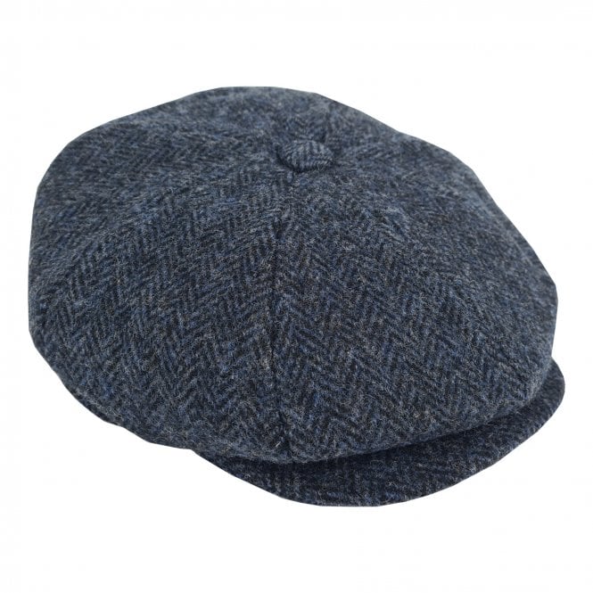 Majorwear Herringbone Newsboy Cap | Tweed Navy - Image 3
