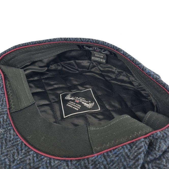Majorwear Herringbone Newsboy Cap | Tweed Navy - Image 4