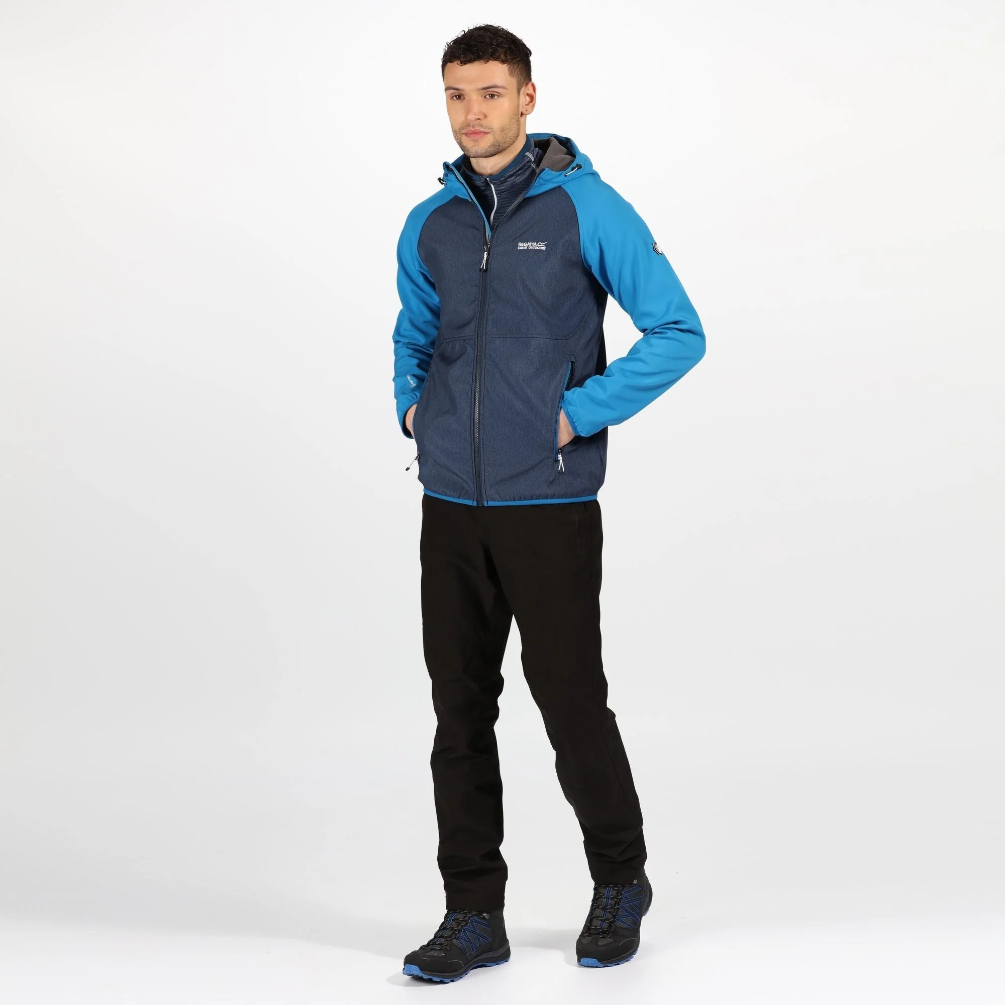Men's Arec II Hooded Softshell Walking Jacket - Image 3