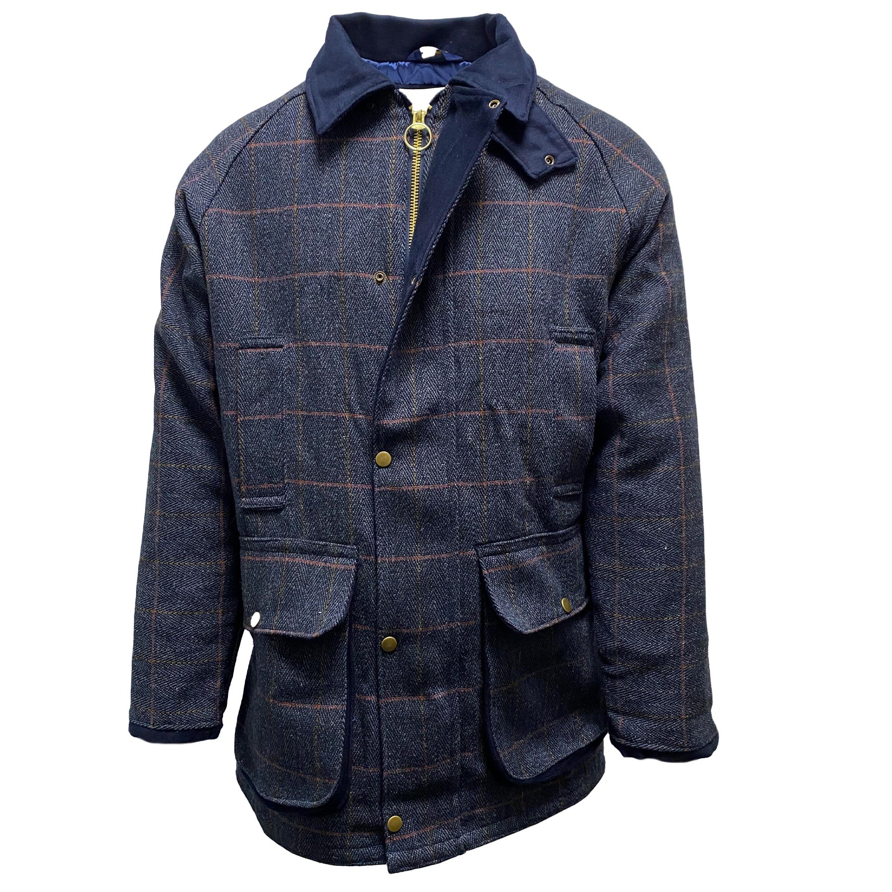 Hazy Blue Mens Derby Tweed Waterproof Jacket - Image 10