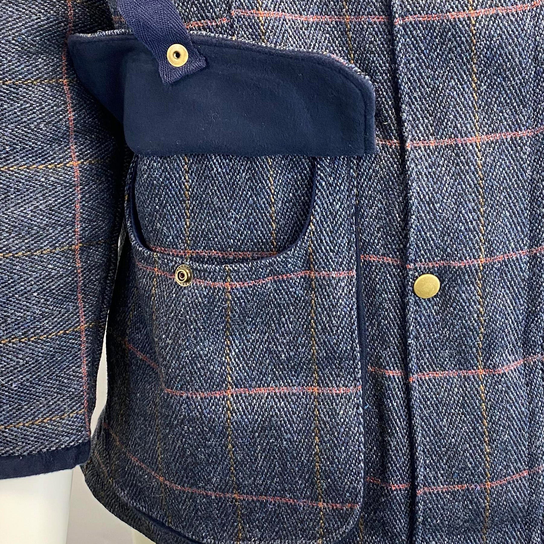 Hazy Blue Mens Derby Tweed Waterproof Jacket - Image 13