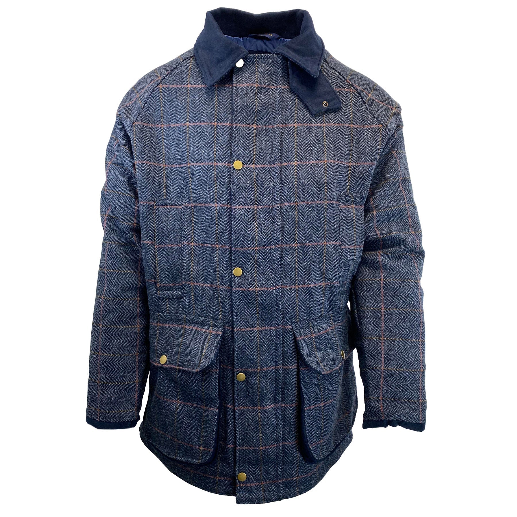 Hazy Blue Mens Derby Tweed Waterproof Jacket - Image 8