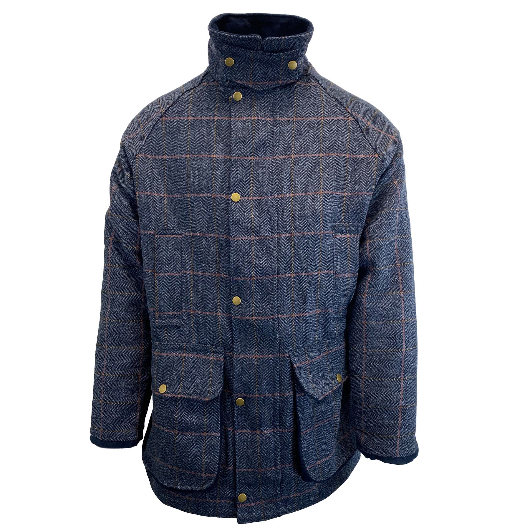 Hazy Blue Mens Derby Tweed Waterproof Jacket - Image 9