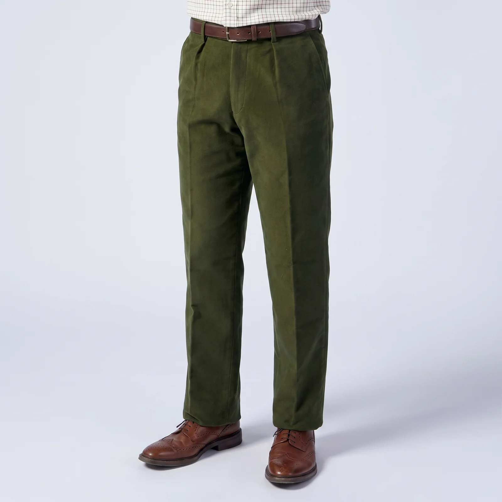 Hazy Blue Mens Moleskin Heavy Weight Stretch Trousers