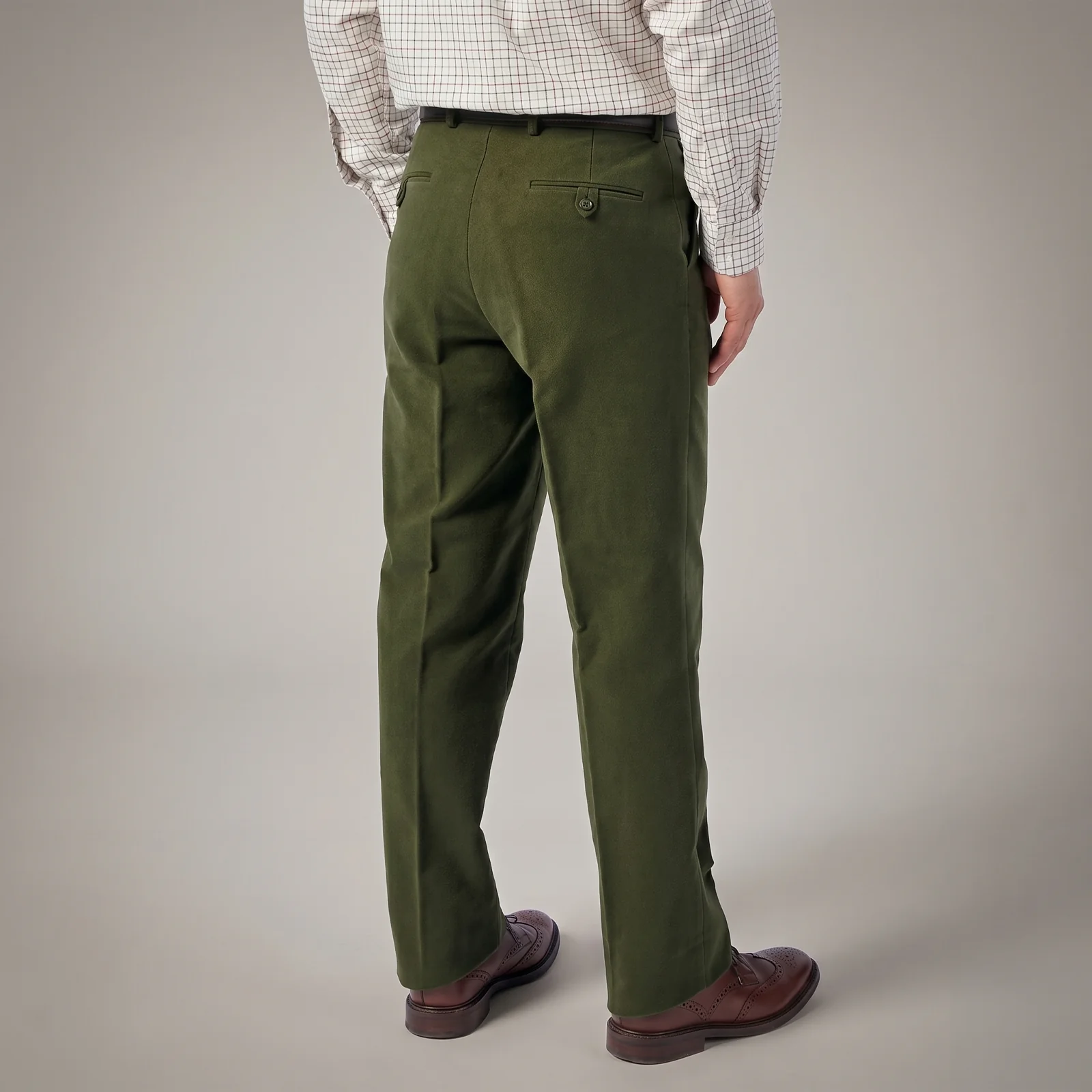Hazy Blue Mens Moleskin Heavy Weight Stretch Trousers - Image 3