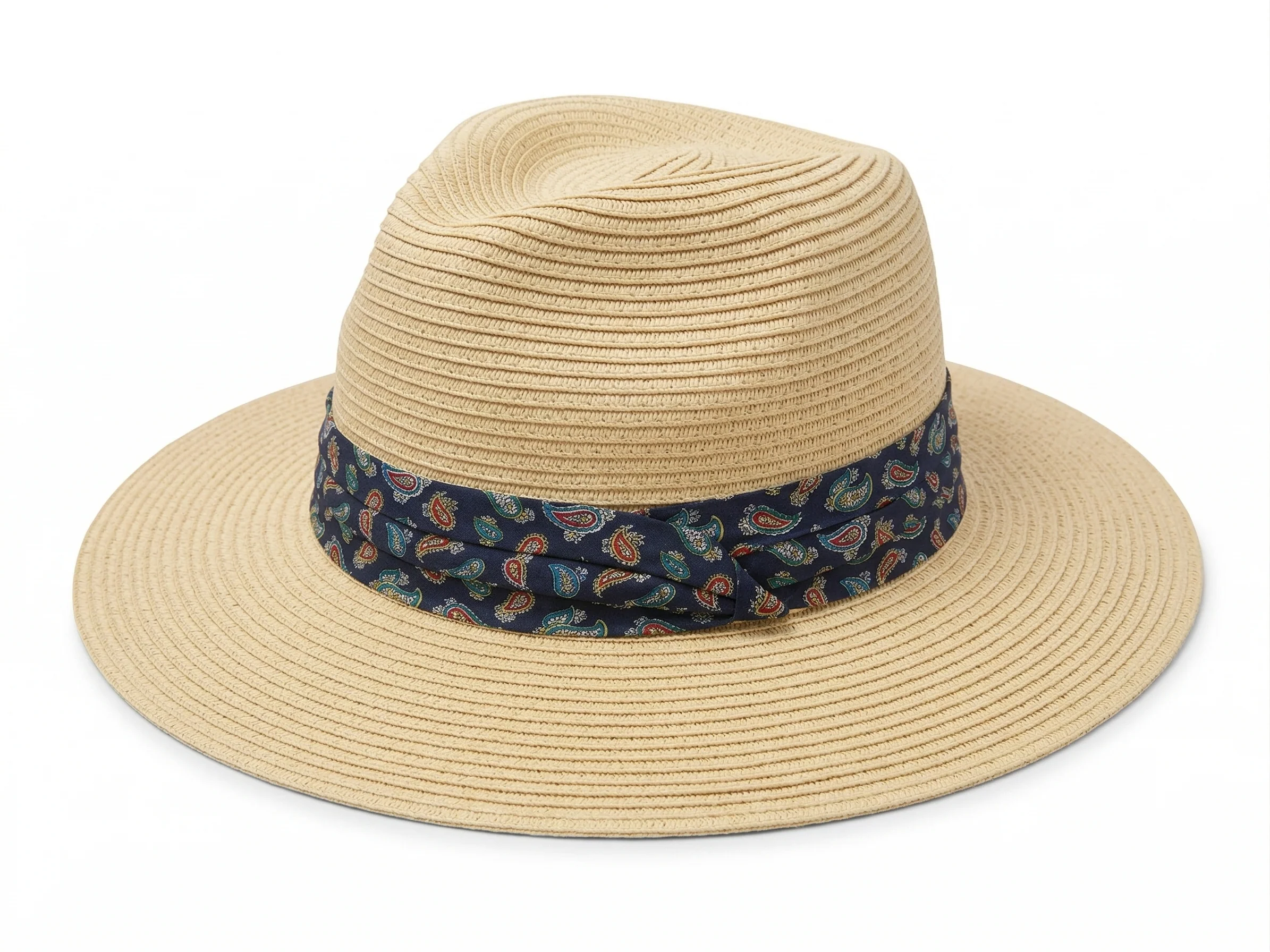 Men's Women's Paper Straw Hat Fedora Panama - Image 3