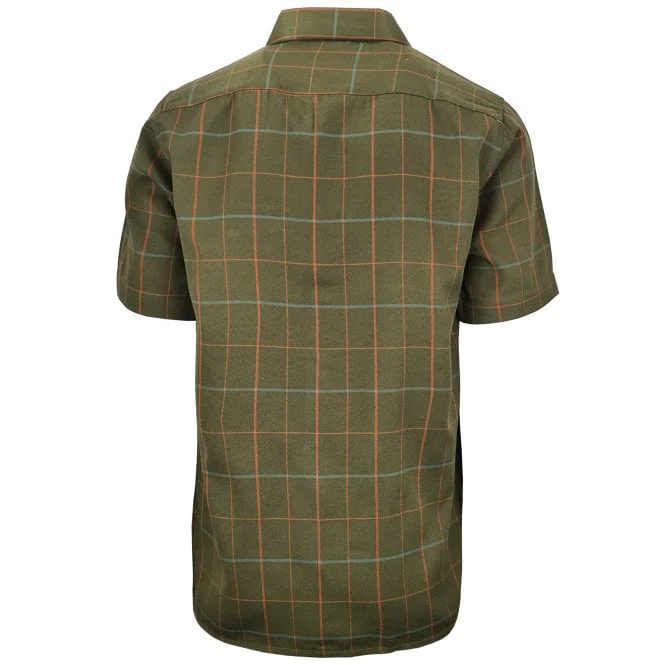 Country Classics Mens Short Sleeve Check Shirt - Chatsworth Green - Image 2
