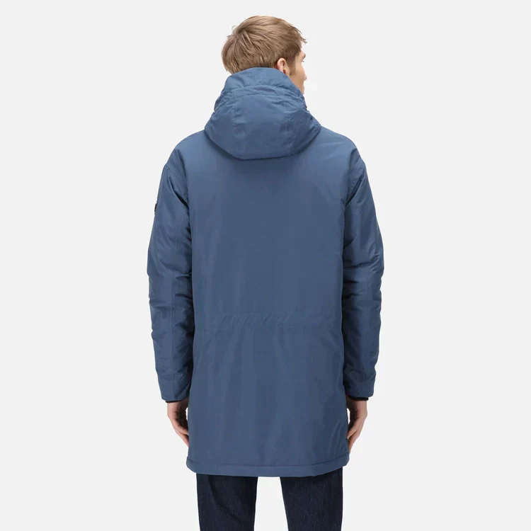 Men's Tavaris Waterproof Parka Jacket | Dark Denim - Image 3