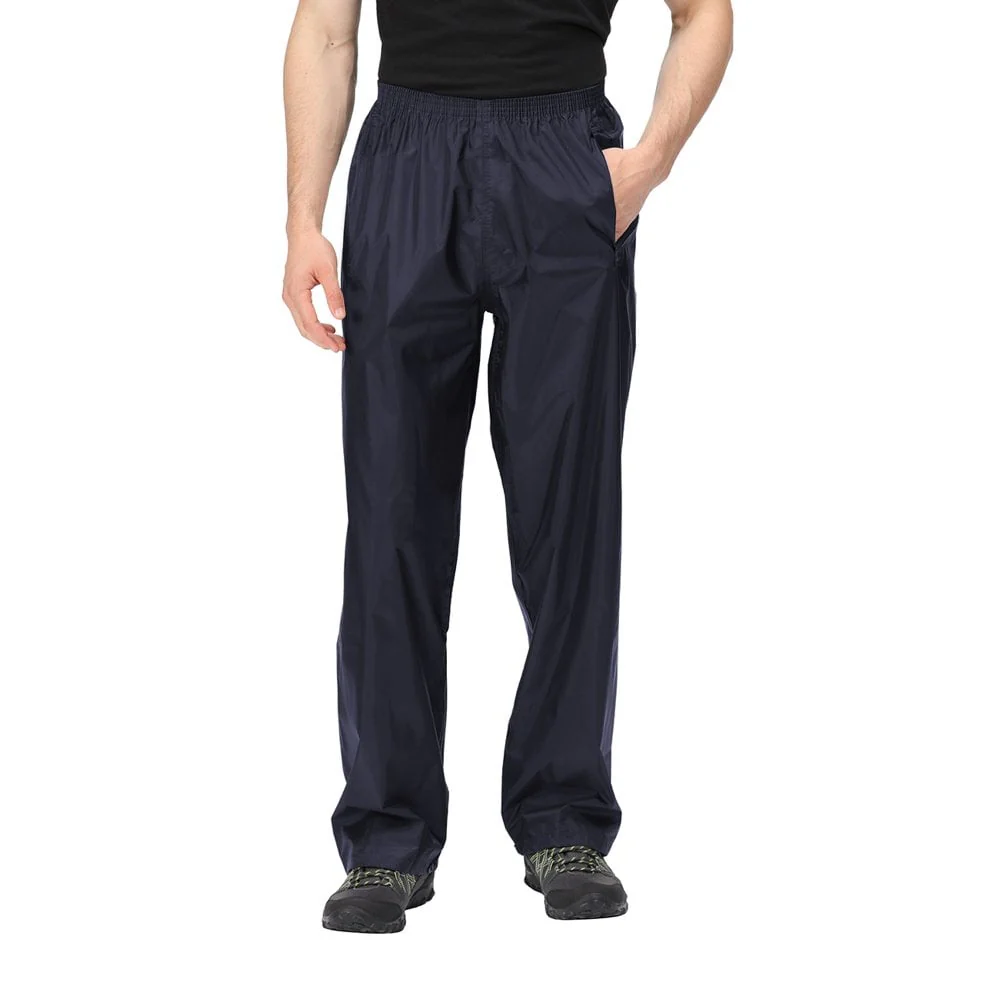 Hazy Blue Mens Waterproof Overtrousers - Image 4