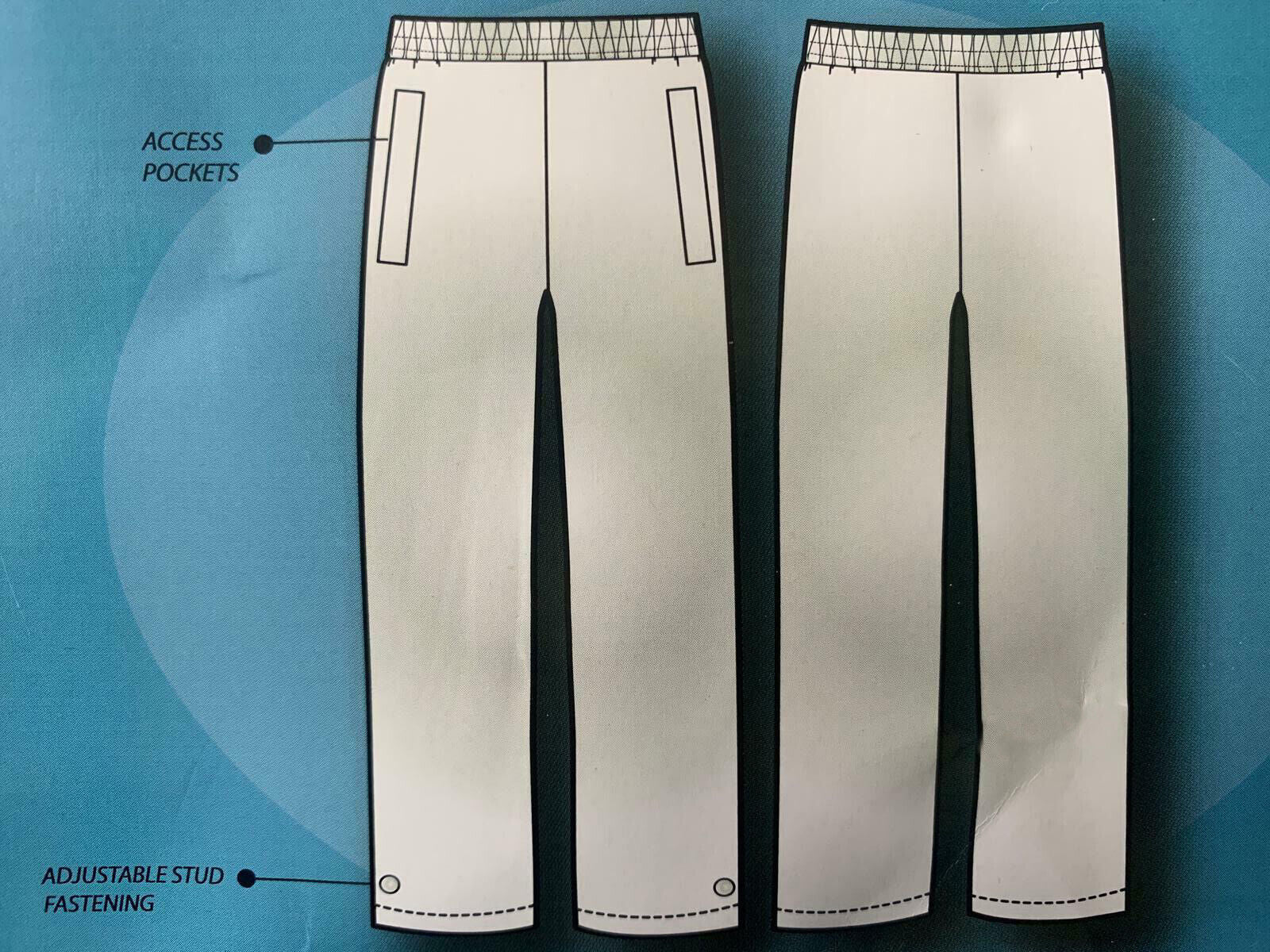 Hazy Blue Unisex Mens Womens Storm Proof Waterproof Overtrousers - Image 4