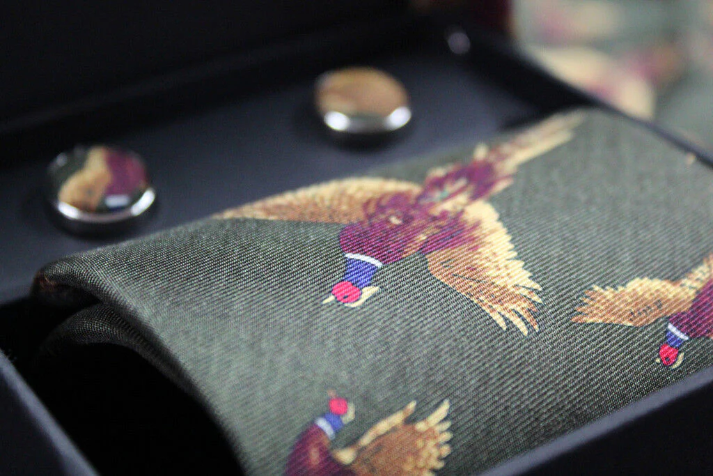 Oxford Blue Mens Silk Tie - Image 3