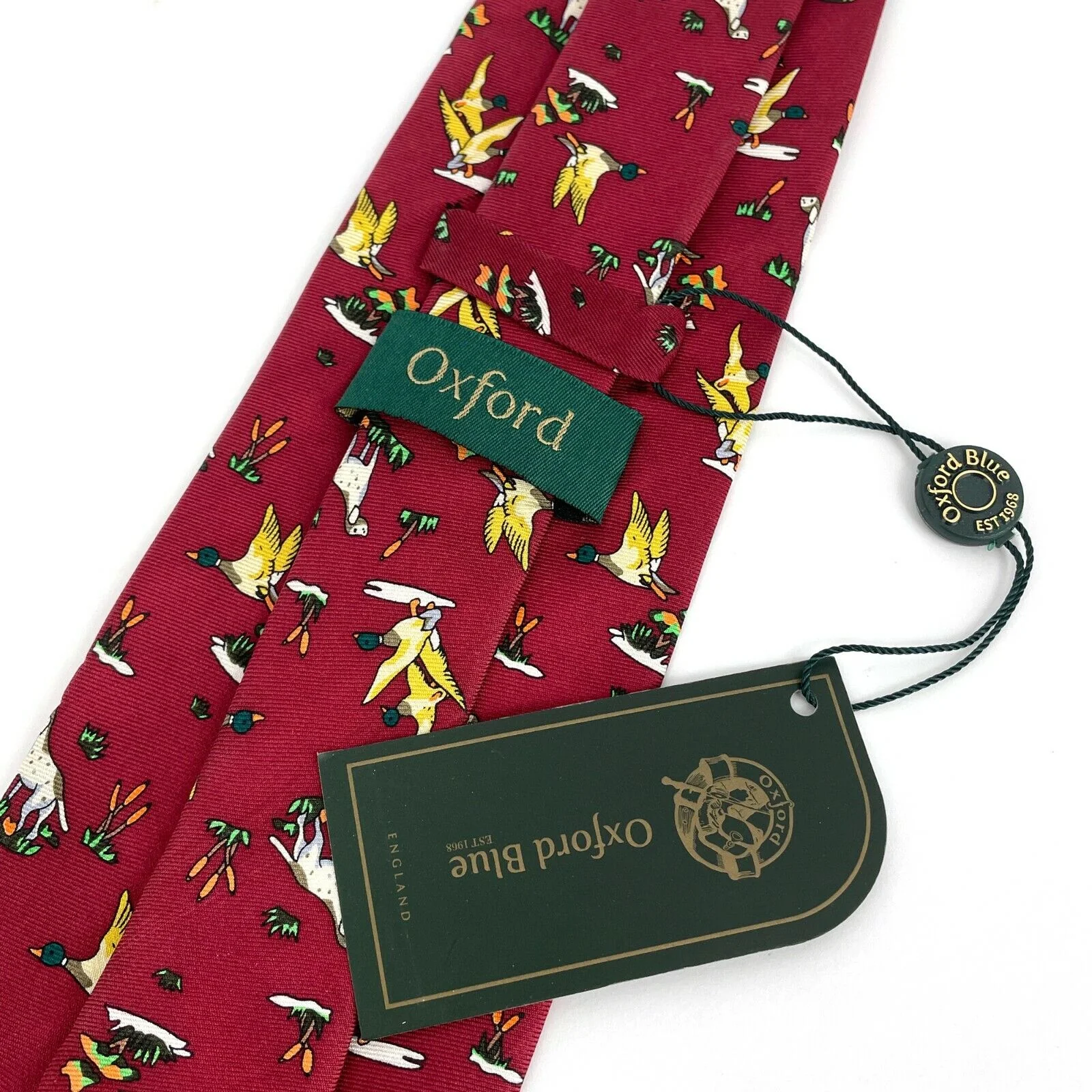 Oxford Blue Mens Silk Tie - Image 9