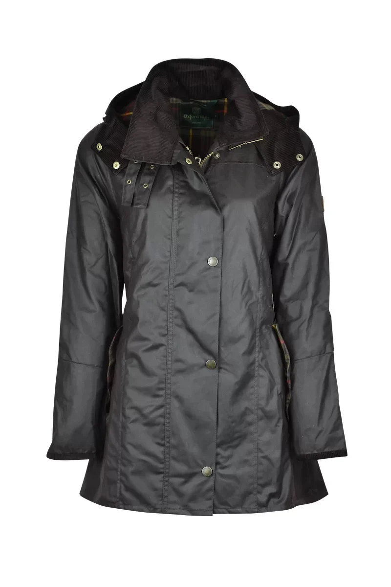Oxford Blue Ladies Olivia Wax Jacket - Image 11