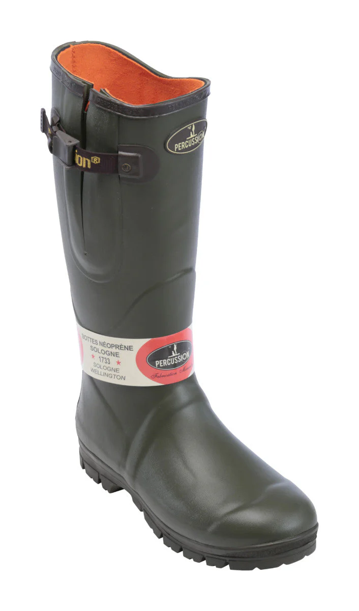 Percussion Sologne Neoprene Wellington Boots - 1733 - Image 3