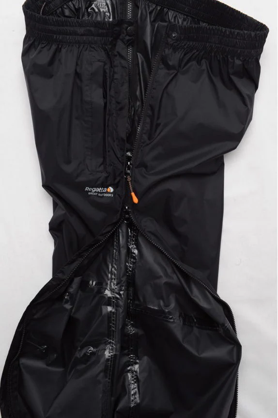 Regatta Active Packaway Waterproof Breathable Over Trousers with Pocket Bag - Image 3