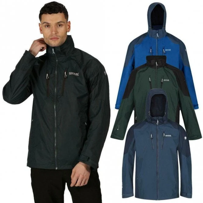 Regatta Calderdale IV Mens Waterproof Hooded Jacket Coat - Image 2