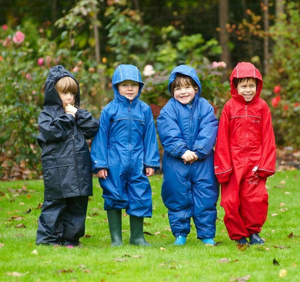 Regatta Kids Splosh Waterproof Padded All In One Rain Suit - Image 5