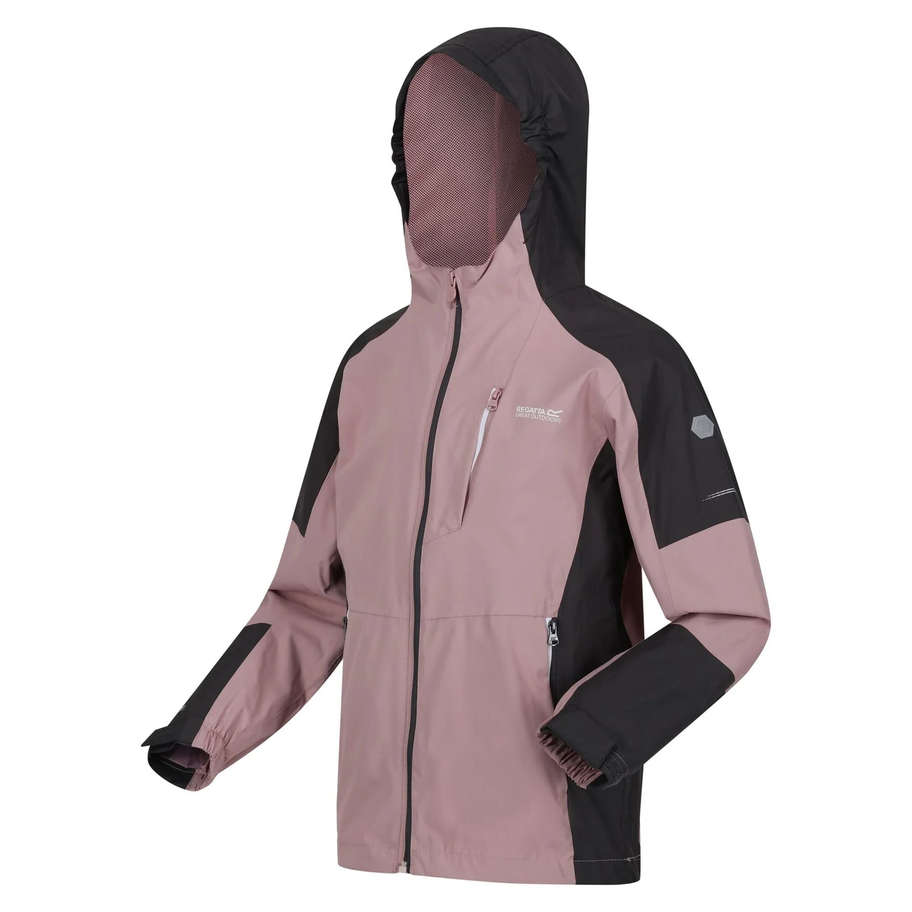 Regatta Kids Calderdale II Waterproof Hooded Zip Pocket Jacket - Image 7