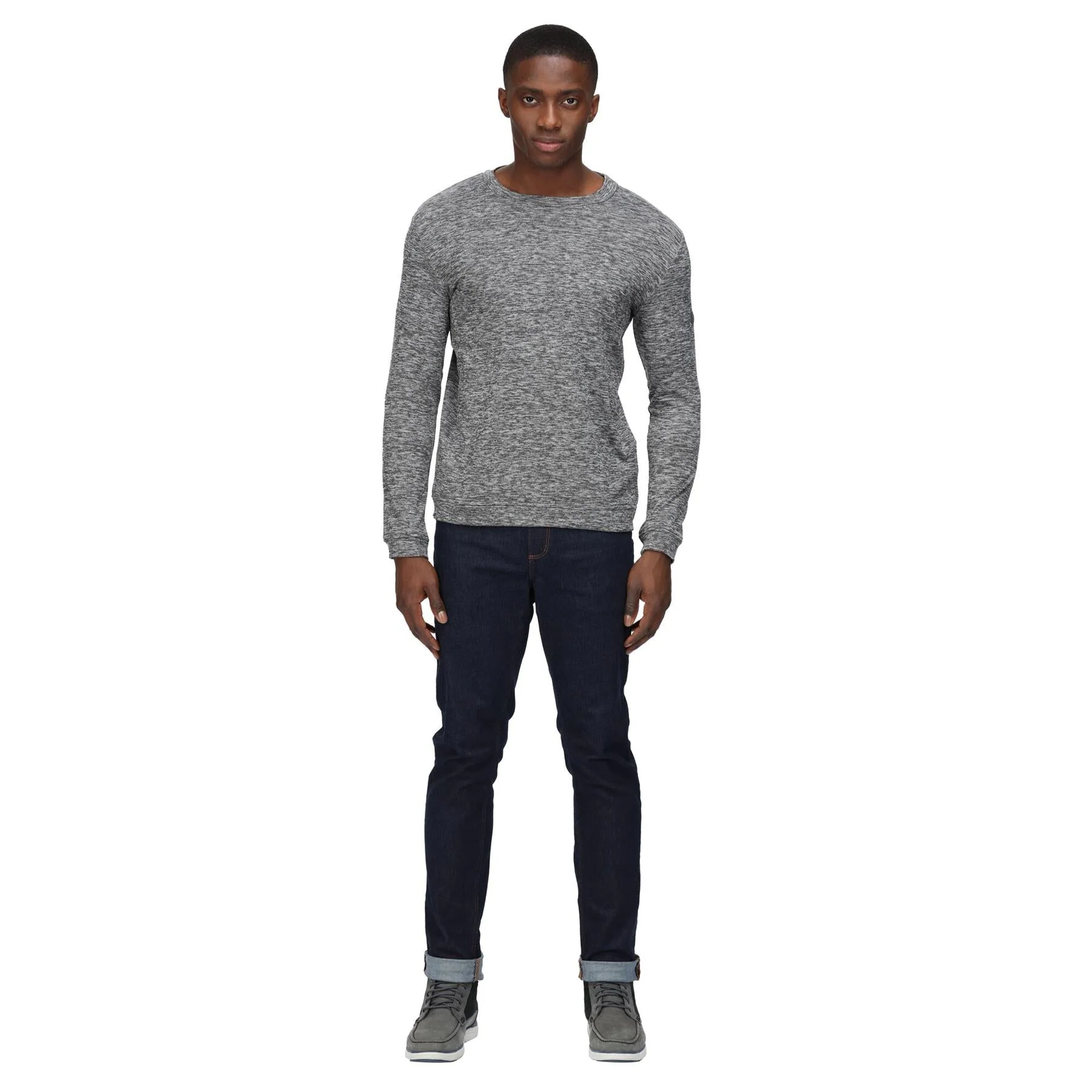 Regatta Leith Mens Crew Neck Sweatshirt Top Crew Neck - Image 4