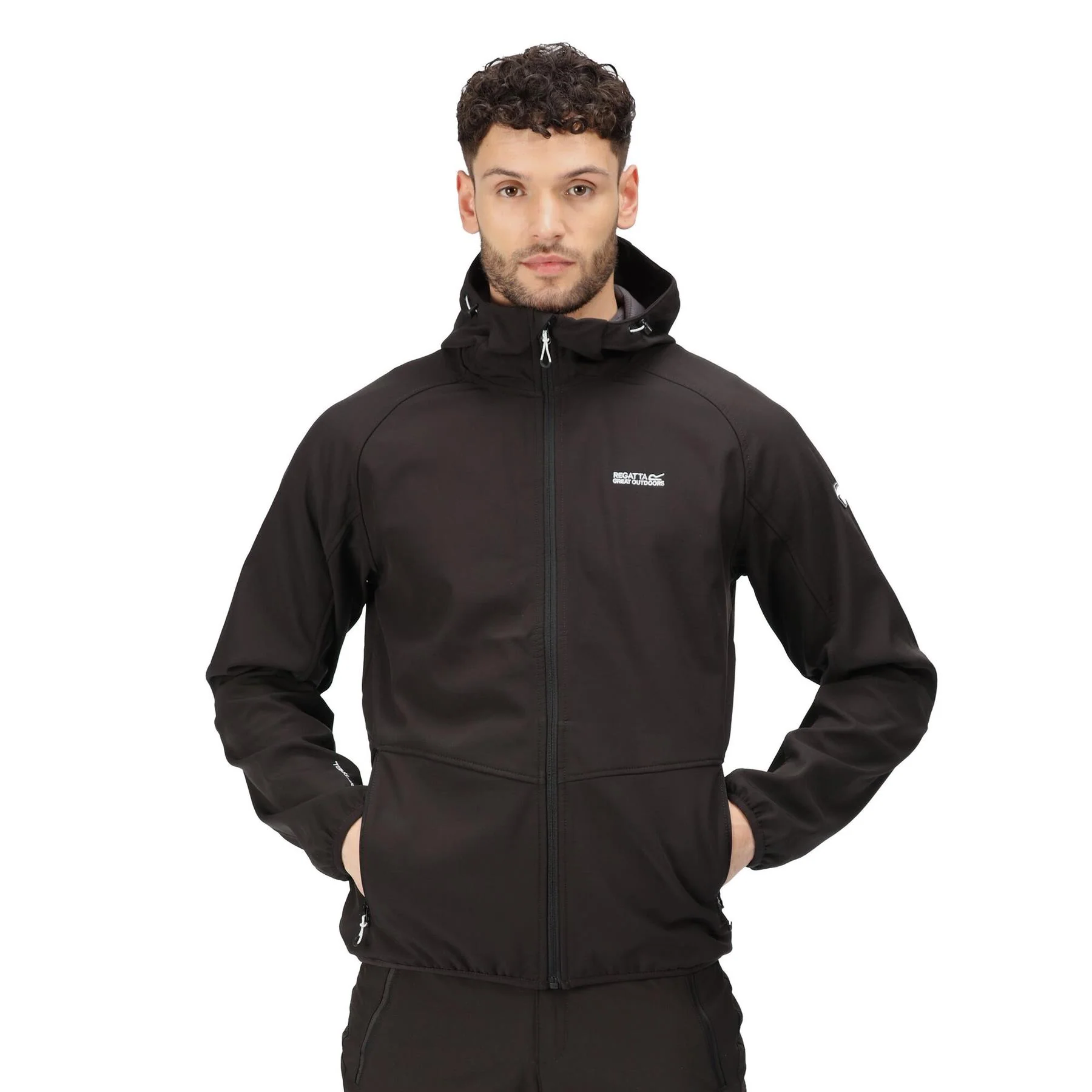 Regatta Mens Arec III Outdoor Hooded Softshell Jacket - Image 11