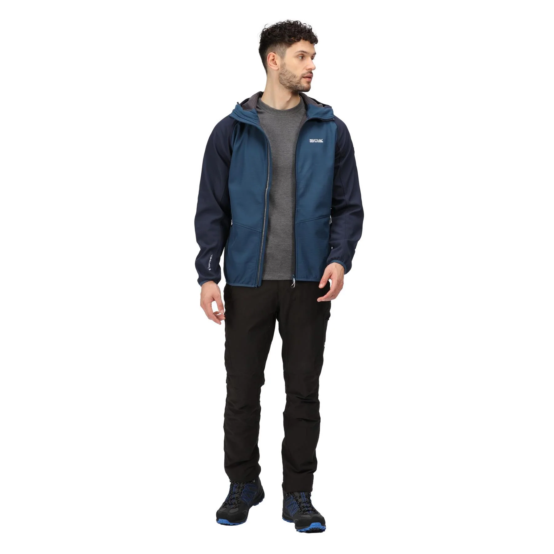 Regatta Mens Arec III Outdoor Hooded Softshell Jacket - Image 36