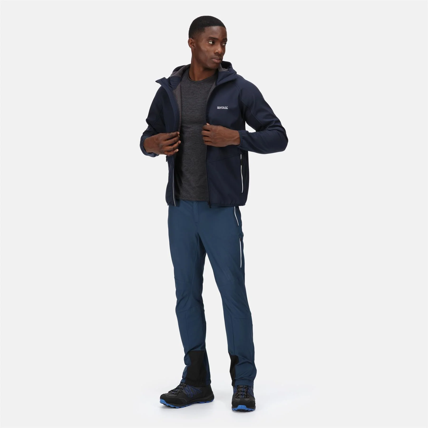 Regatta Mens Arec III Outdoor Hooded Softshell Jacket - Image 40