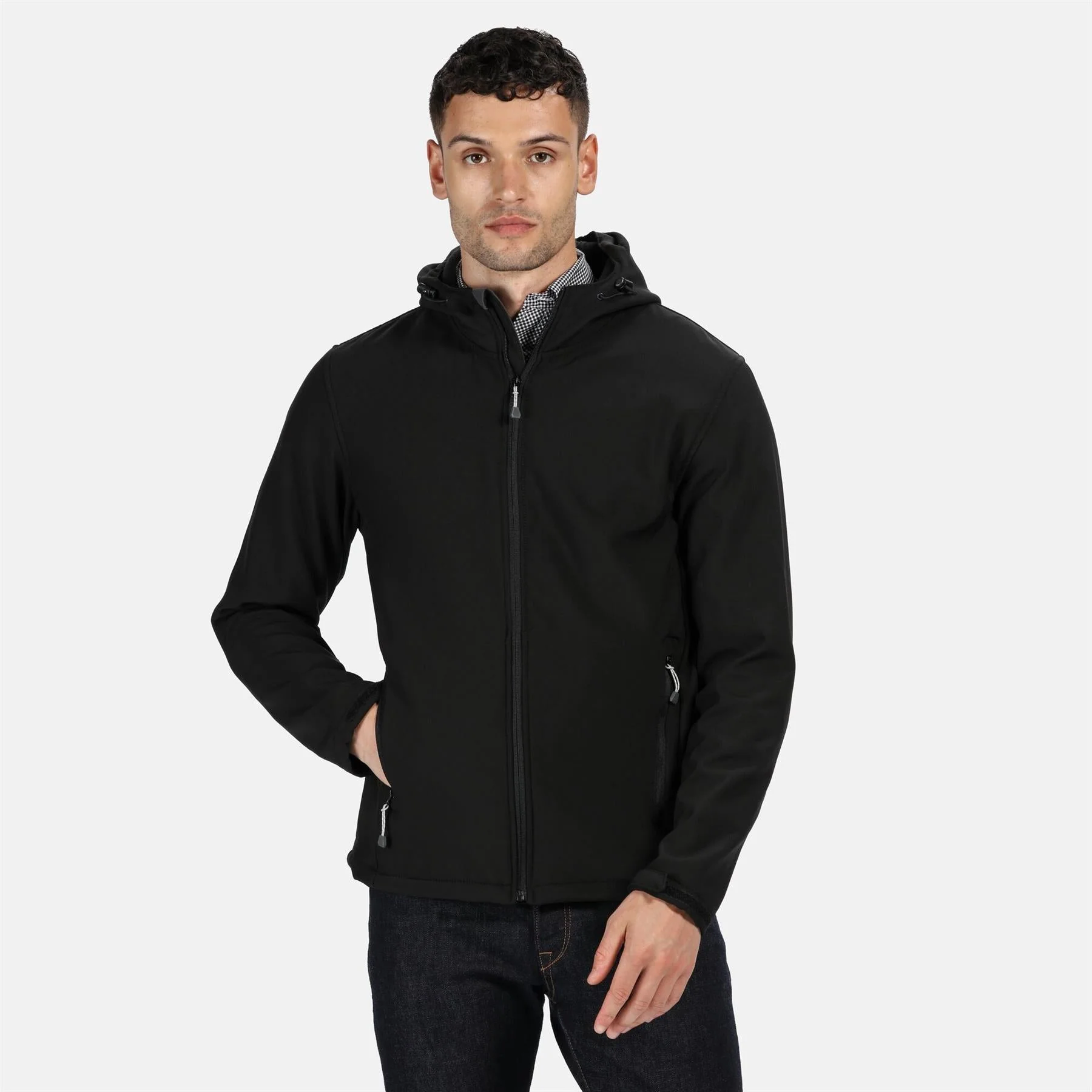 Regatta Mens Arley II Printable Softshell Hooded Jacket - Image 3