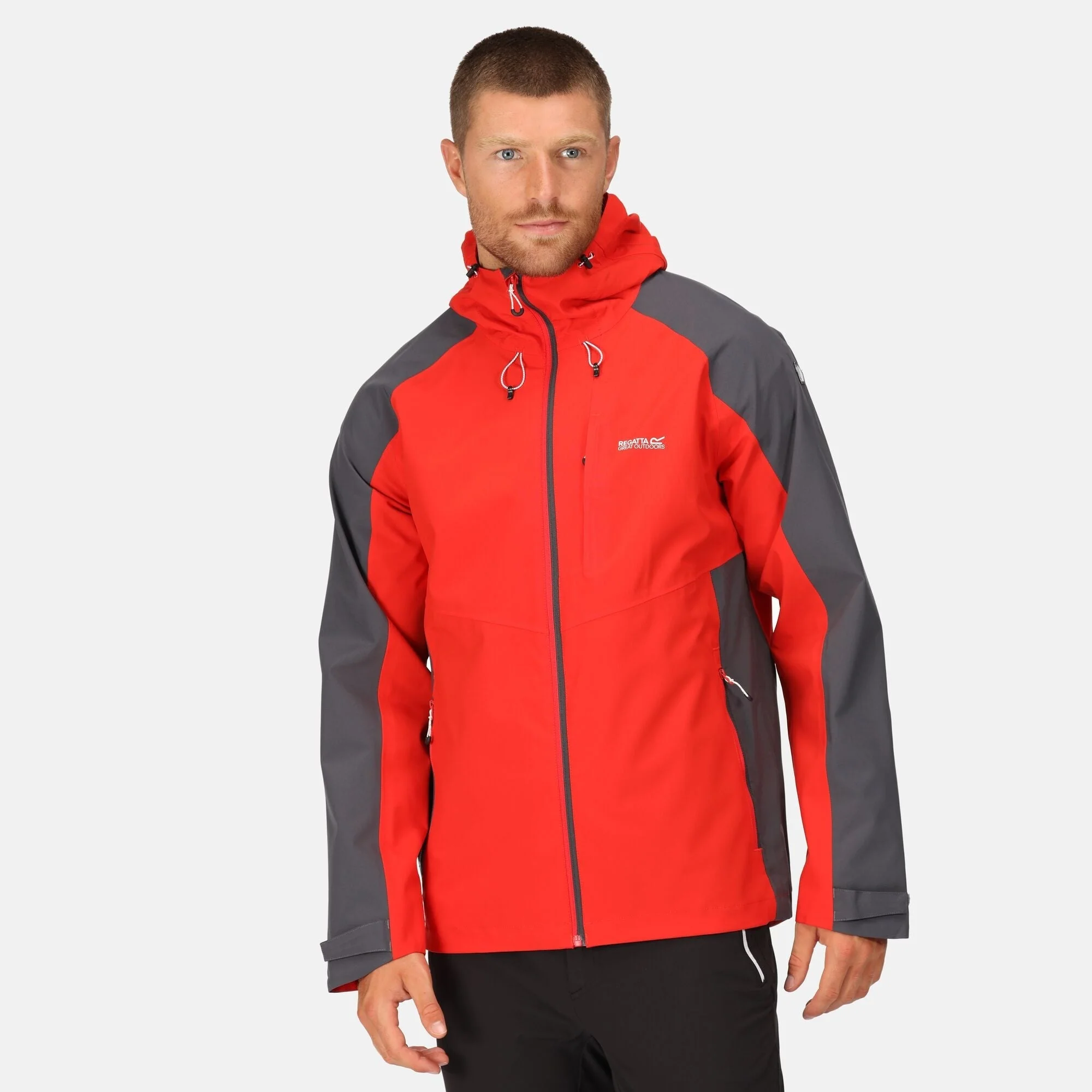 Regatta Mens Britedale Waterproof Breathable with LED Torch Jacket - Image 10