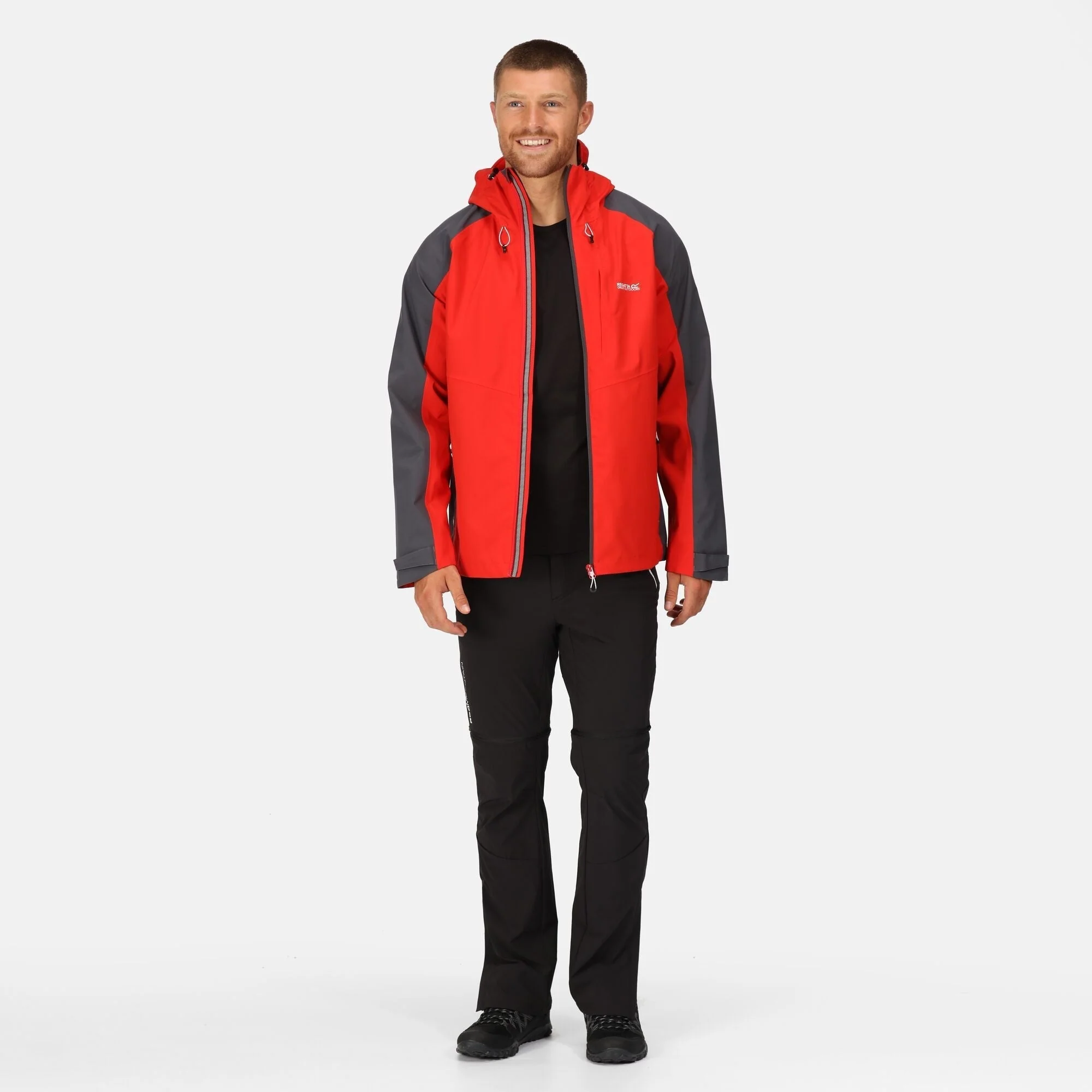 Regatta Mens Britedale Waterproof Breathable with LED Torch Jacket - Image 12