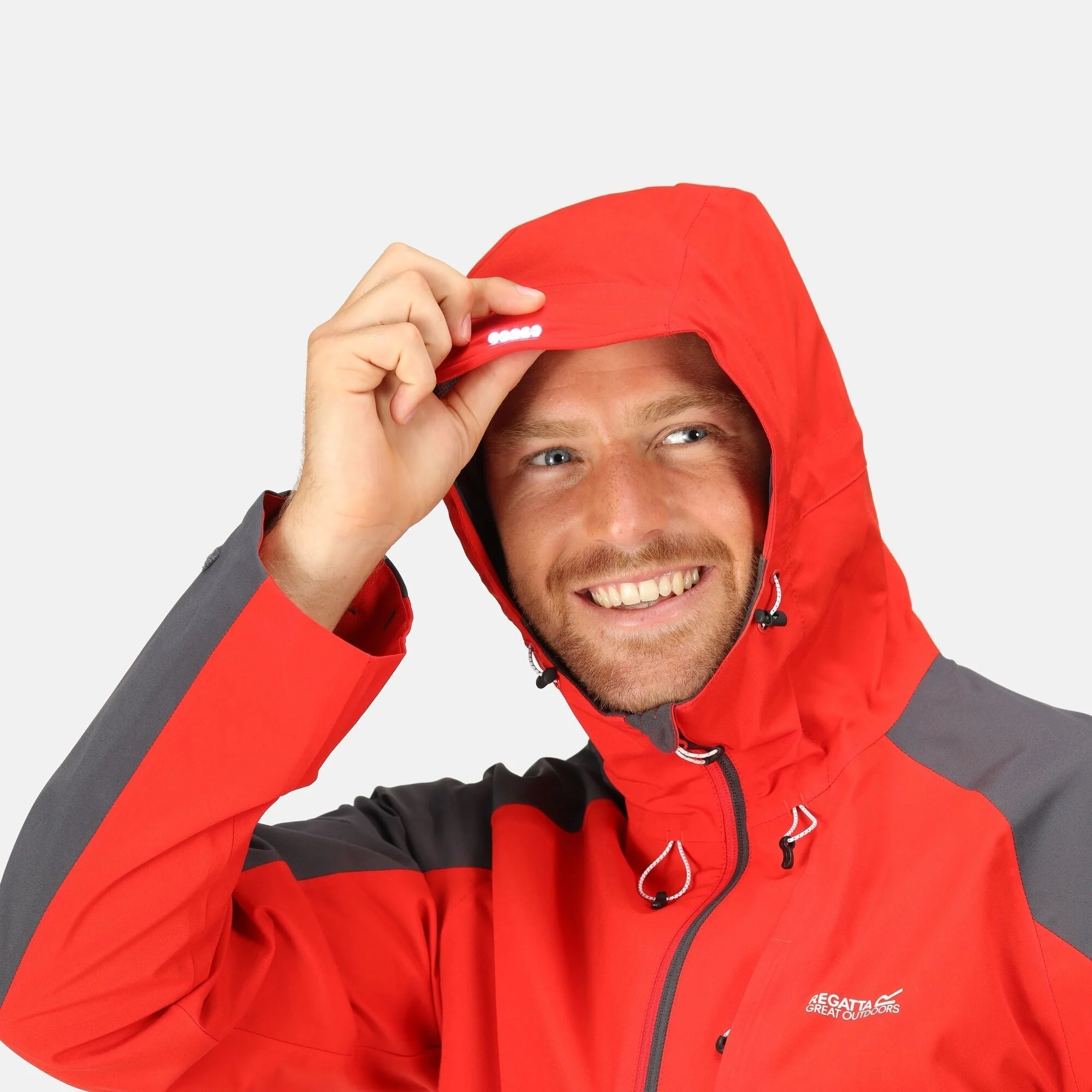 Regatta Mens Britedale Waterproof Breathable with LED Torch Jacket - Image 13