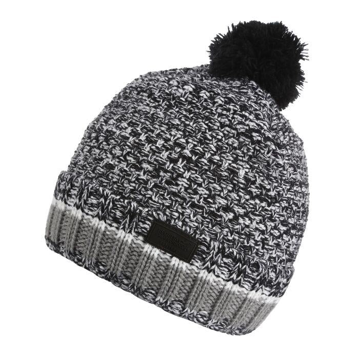 Regatta Mens Davion V Knit Pom Pom Bobble Fleece Lined Beanie Hat - Image 2