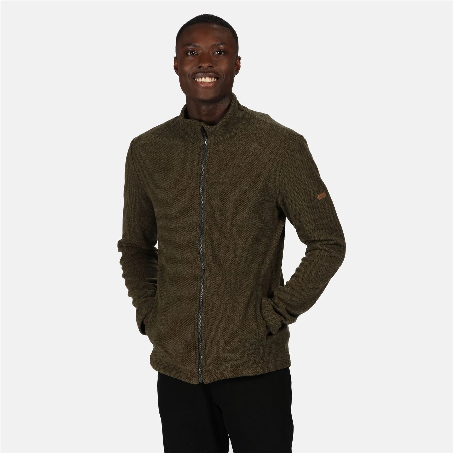 Regatta Mens Esdras Full Zip Honeycomb Fleece Everyday Jacket - Image 3