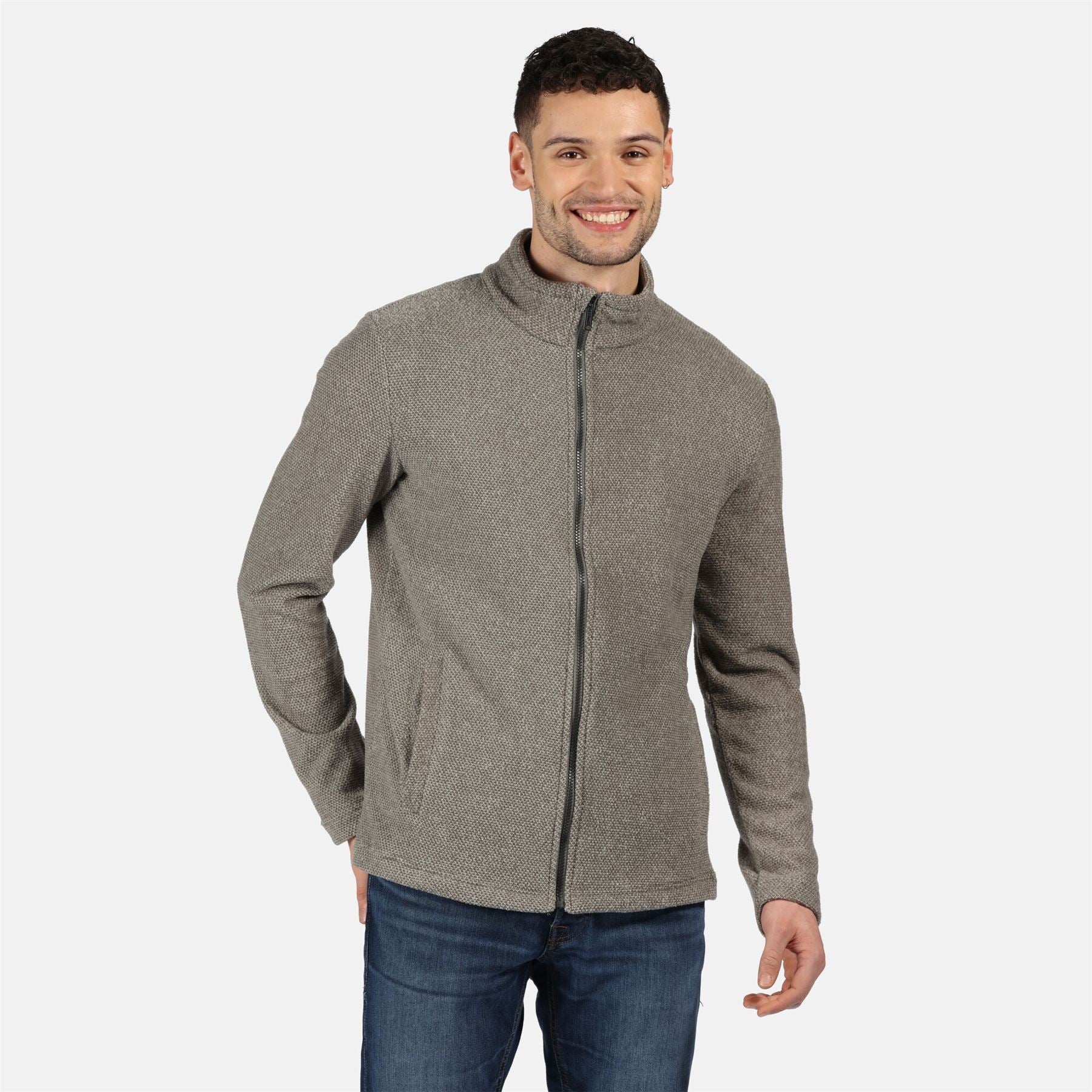 Regatta Mens Esdras Full Zip Honeycomb Fleece Everyday Jacket - Image 4