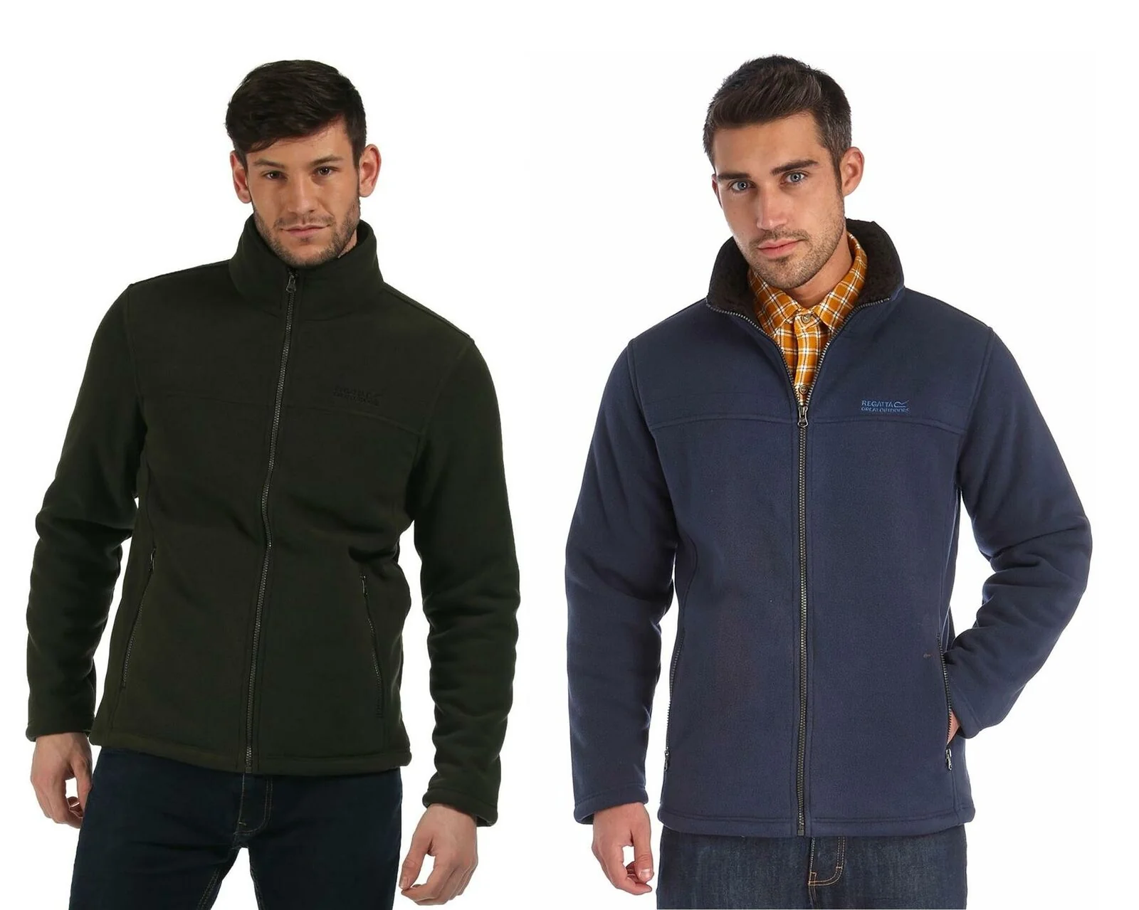 Regatta Mens Fleece Grove Full Zip Heavyweight Fur Lined Fleece Jacket 2 Pockets - Image 3