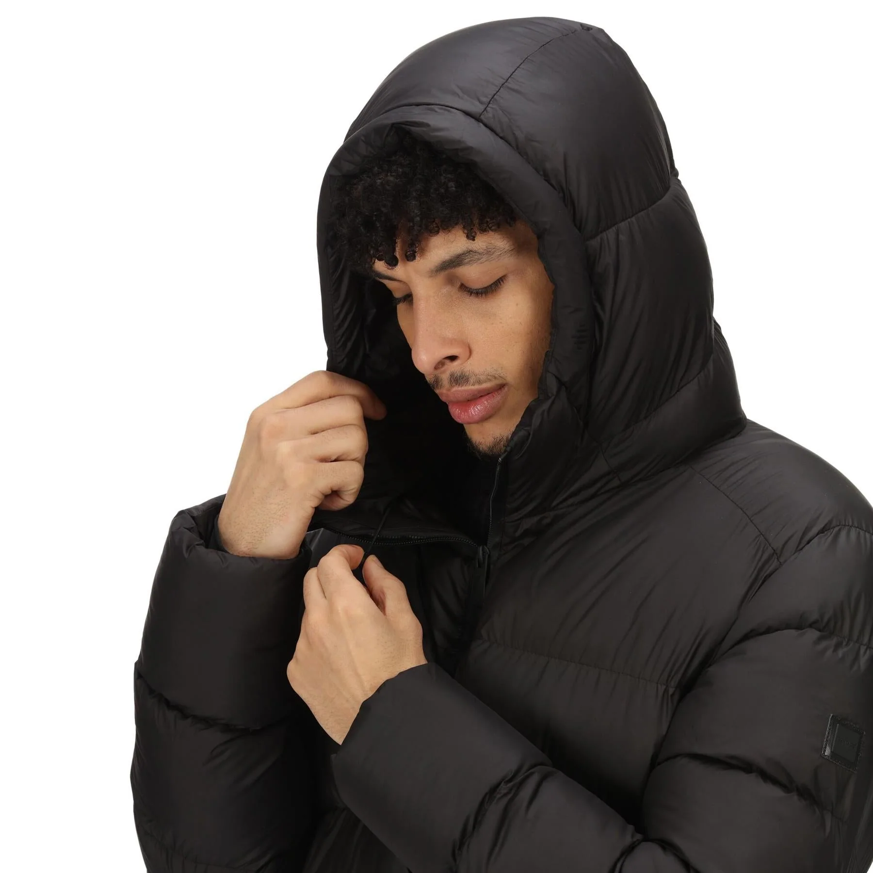 Regatta Mens Hallin Water Repellent Hooded Quilted Coat - Image 5
