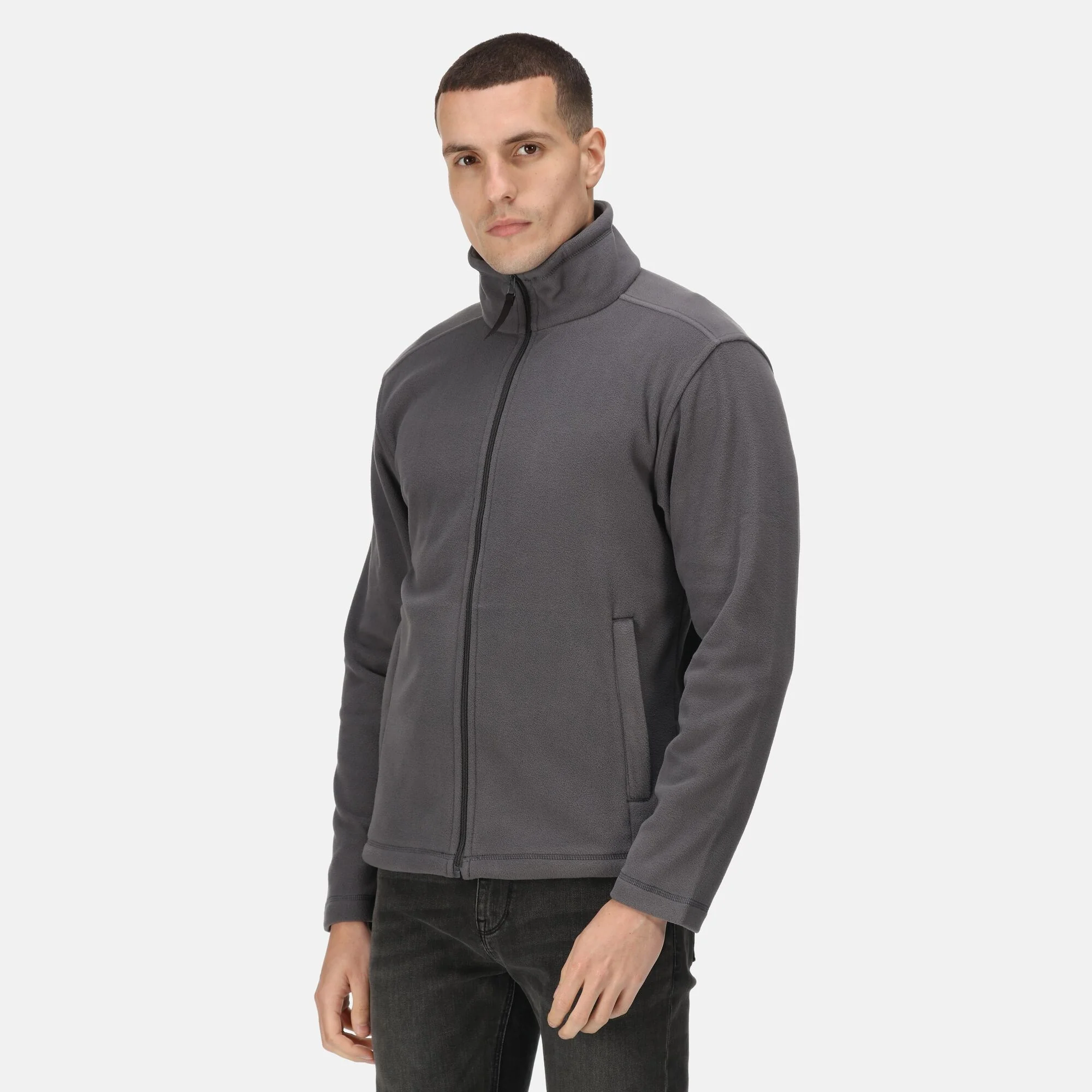 Regatta Mens Micro Full Zip Lightweight Fleece Jacket Top - Image 3