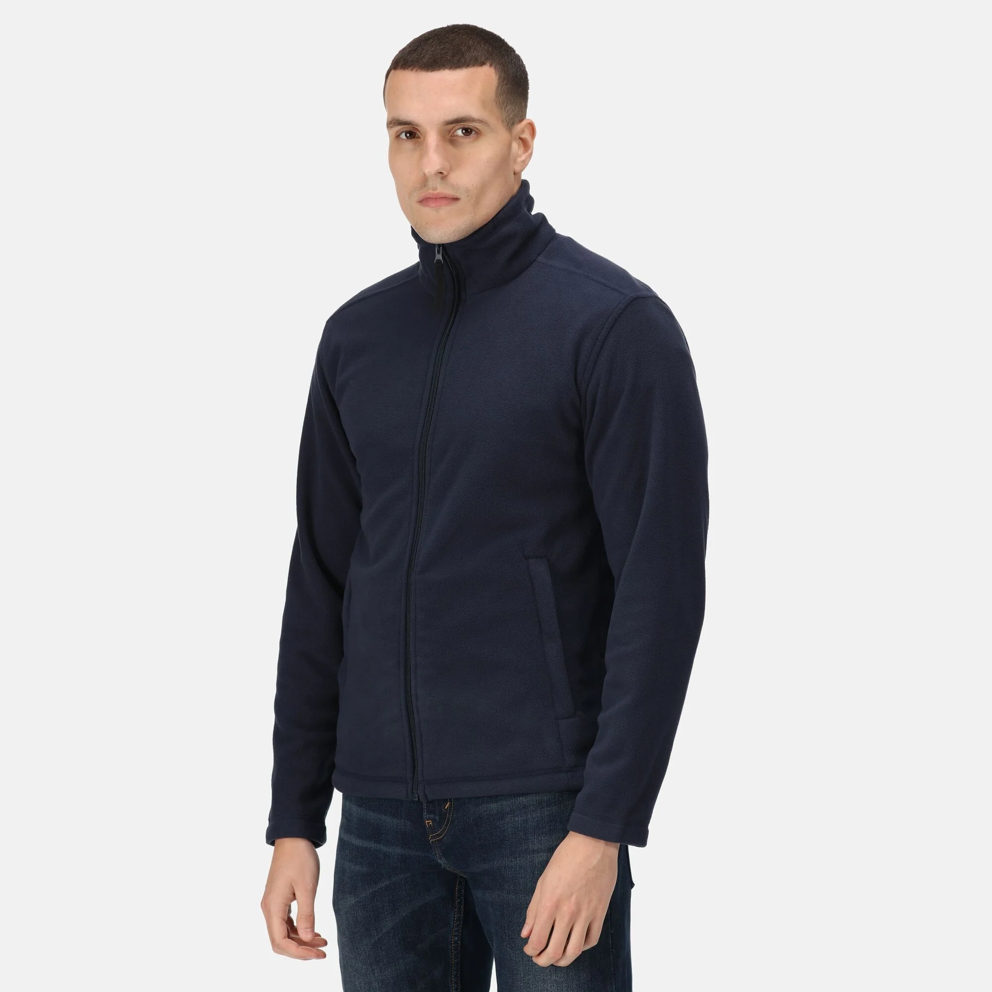 Regatta Mens Micro Full Zip Lightweight Fleece Jacket Top - Image 4