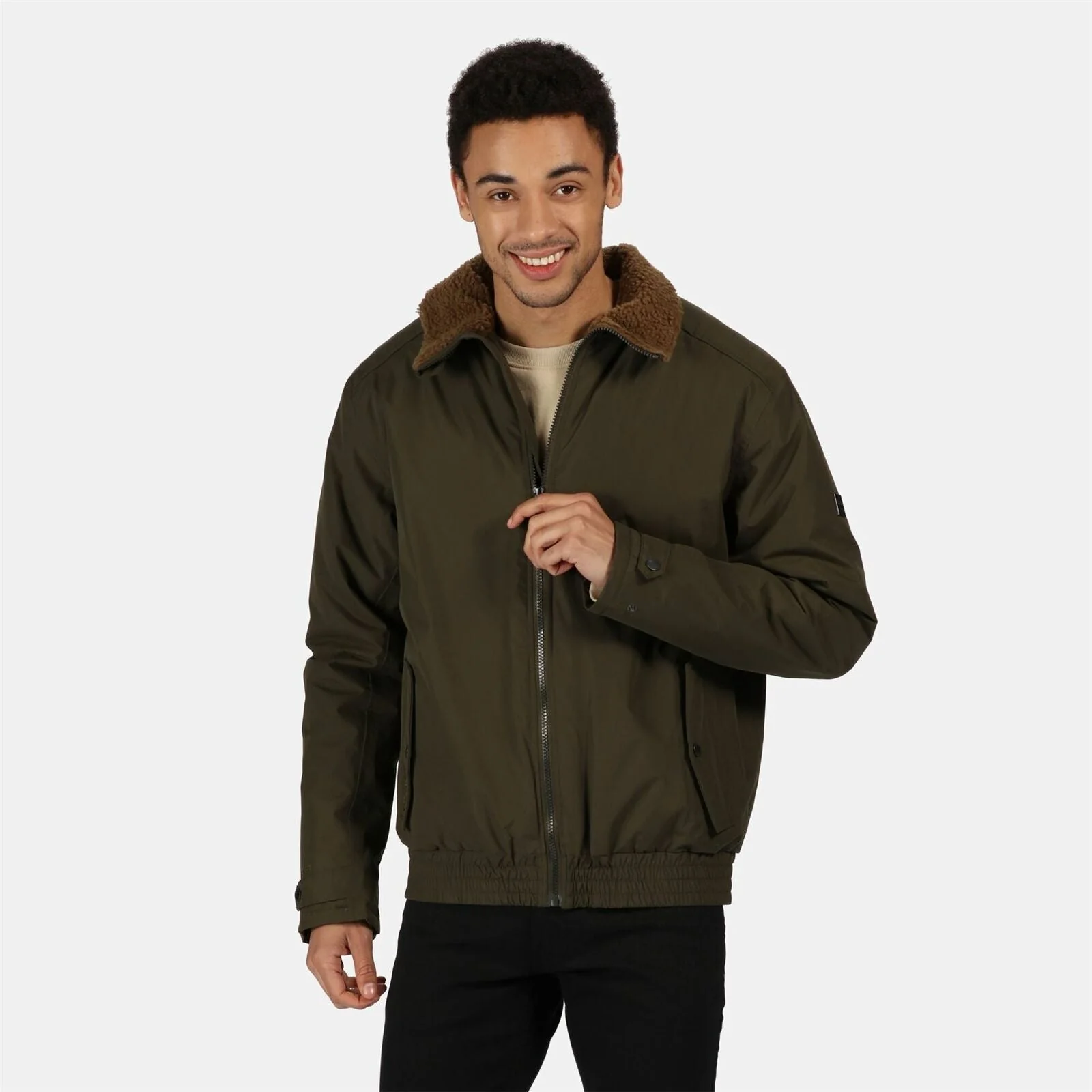 Regatta Mens Rayan Waterproof Insulated Sherpa Fleece Jacket - Image 4