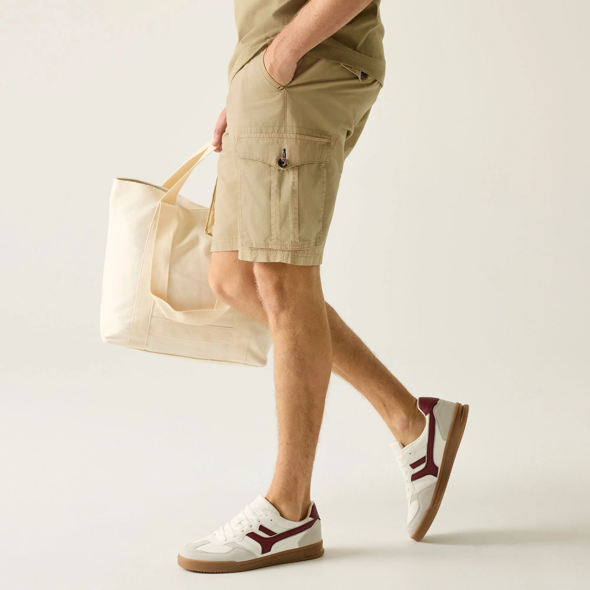 Regatta Mens Shorebay Cargo Breathable Cotton Shorts - Image 5
