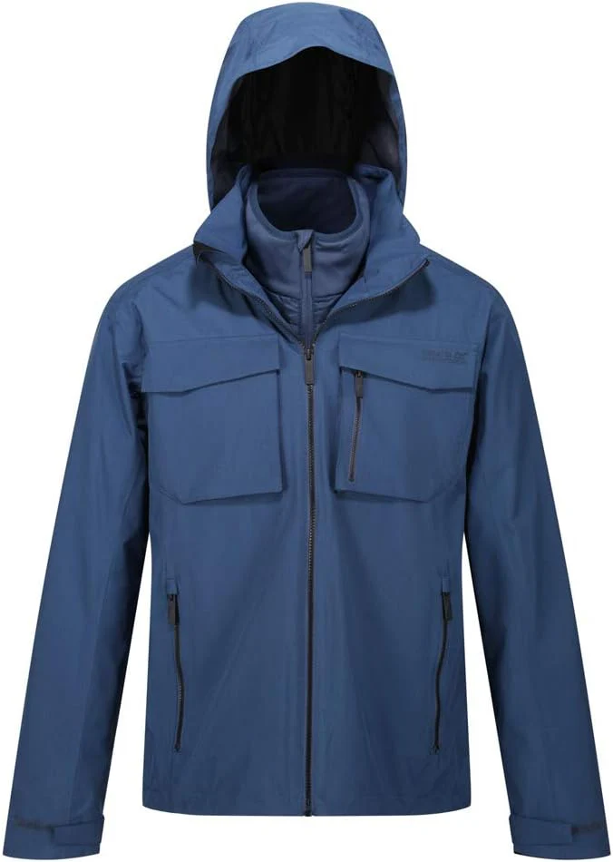 Regatta Mens Shrigley 3 In 1 Waterproof Insulated Hooded Walking Jacket - Image 4