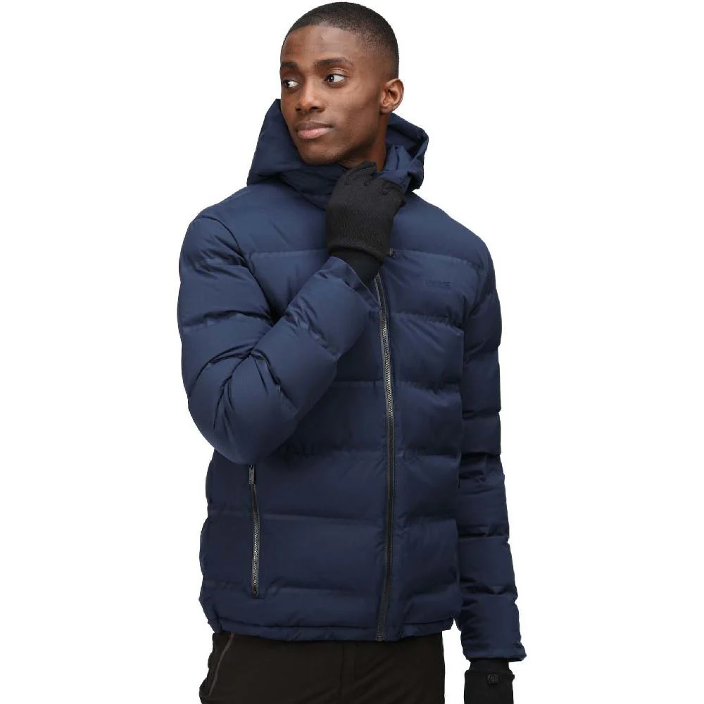 Regatta Mens Thermisto Water Repellent Durable Hooded Padded Puffer Jacket - Image 3