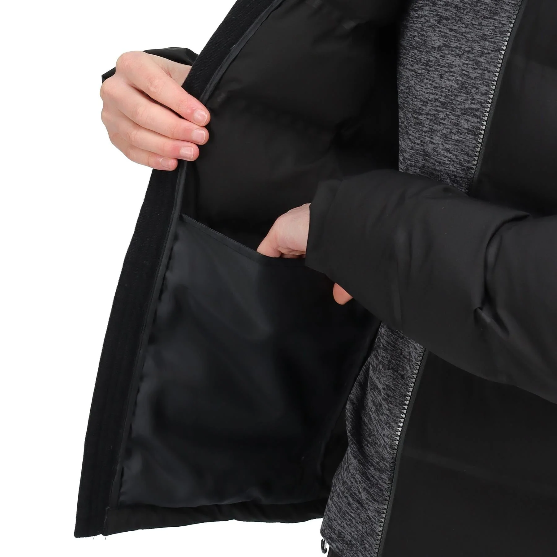 Regatta Mens Thermisto Water Repellent Durable Hooded Padded Puffer Jacket - Image 7